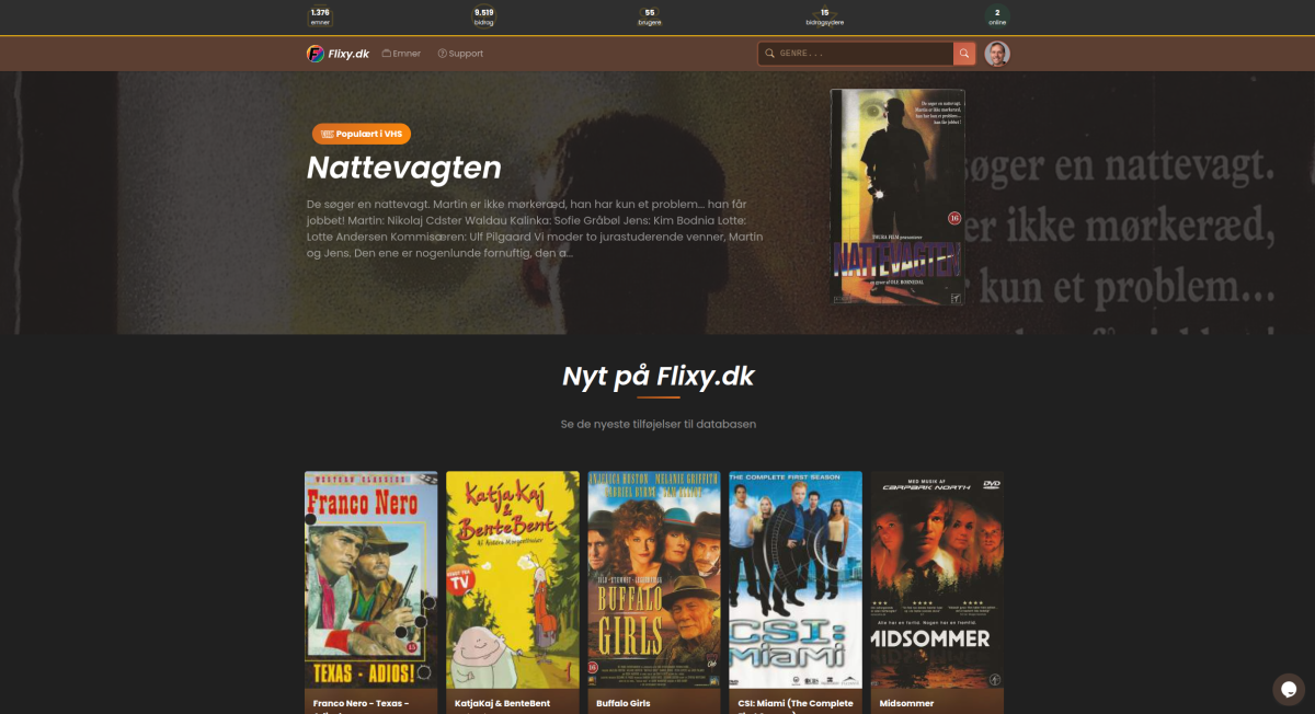 Screenshot af Flixy.dk