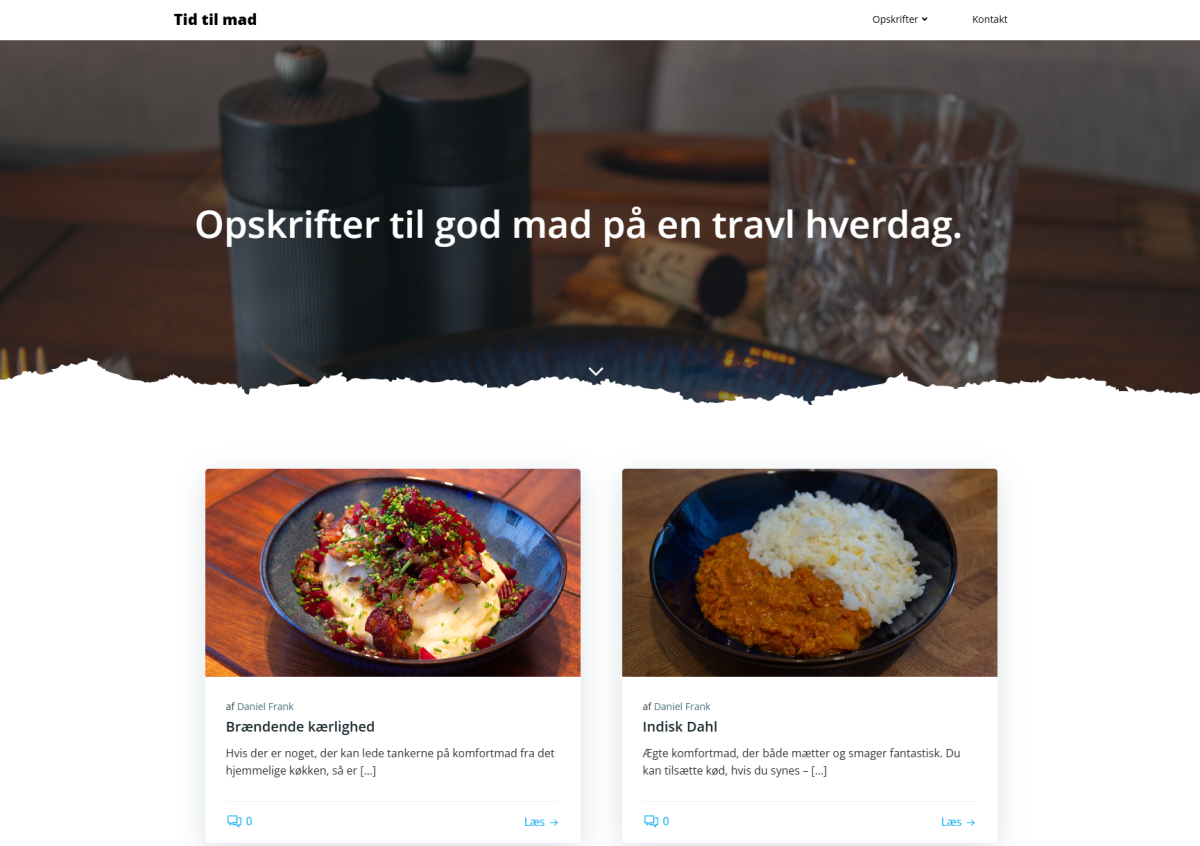 Screenshot af Tidtilmad.dk